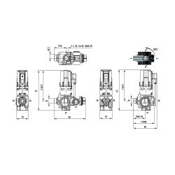 МОТОРЕН КЛАПАН M180, 3/4" M, 40 bar, by pass